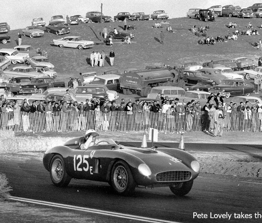 Pete Lovely, Nov. 9, 1957, for the Eighth Annual Pebble Beach Road Race,