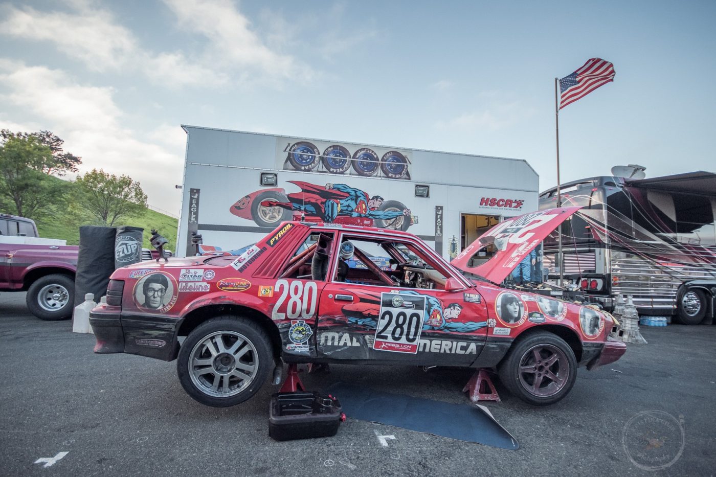 1982 Ford Mustang driven by Team Kraptonite