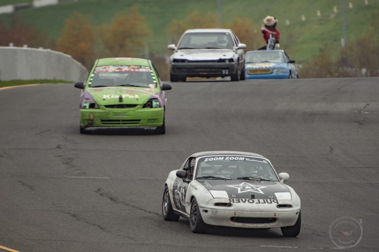 #63 1994 Mazda Miata - Team Zoom Zoom Kaboom out in front