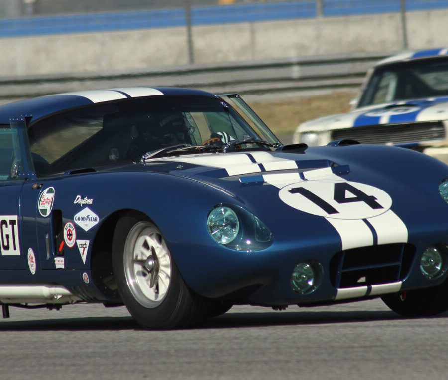 # 14 - 1964 Cobra Daytona - Jim Bouzaglou; # 98B - 1966 Shelby GT350 - Marc A. Petein Craig R. Edwards