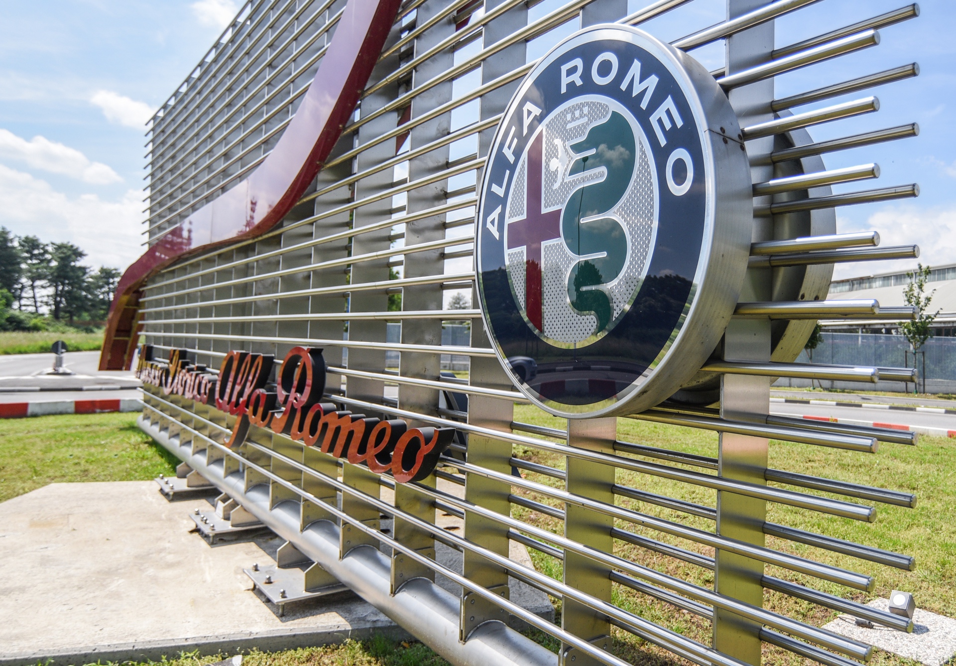 Sign outside Alfa Romeo Historical Museum