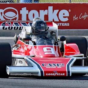 Jeff Urwin in the ex Penske/Andretti M24 McLaren at Road America 2021.