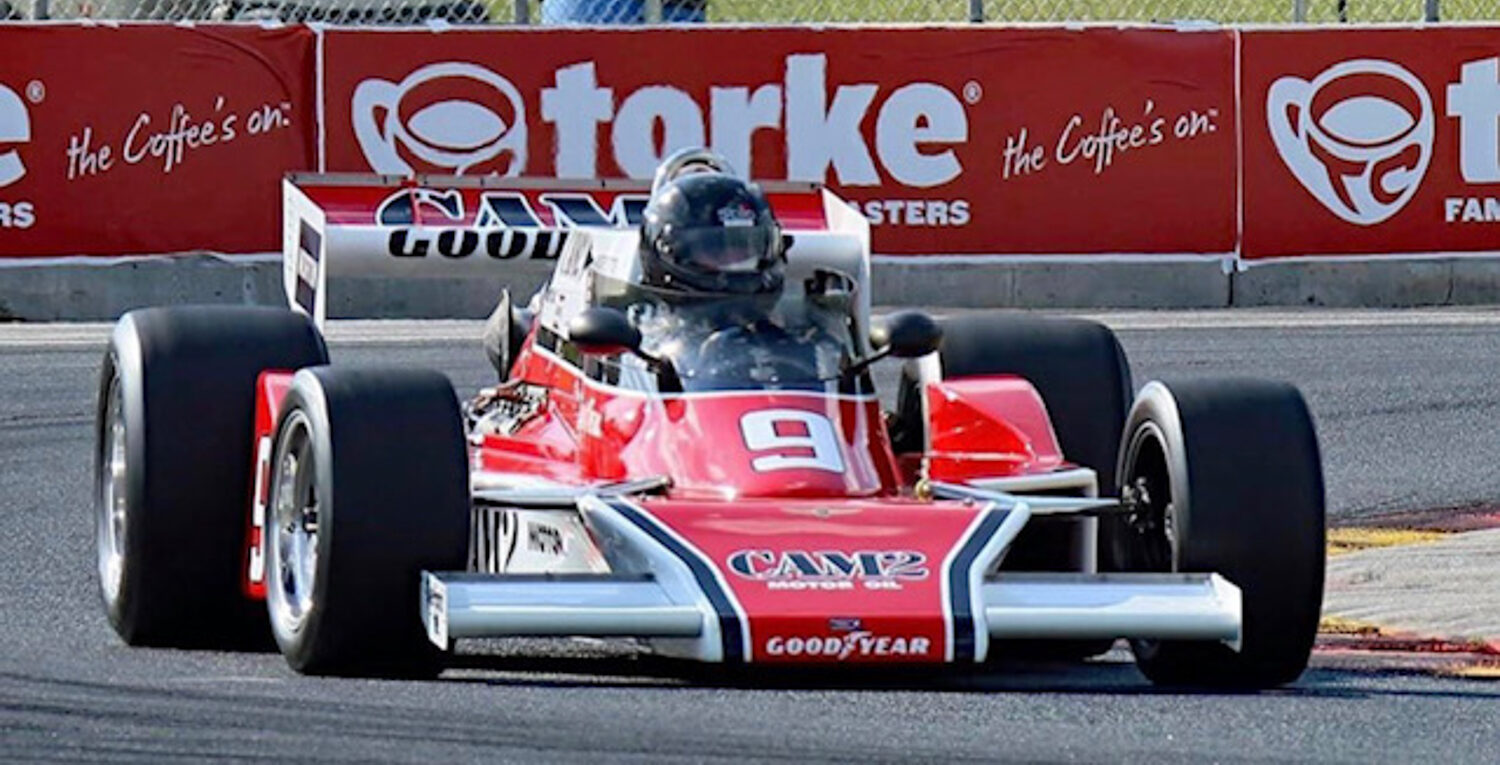 Jeff Urwin in the ex Penske/Andretti M24 McLaren at Road America 2021.