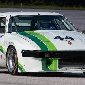 Bill Warner in an X Group 44 Triumph TR8 Chuck Andersen