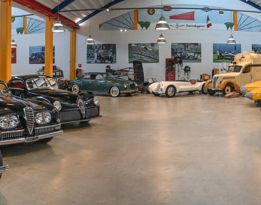 Cars on display in Lopresto Collection