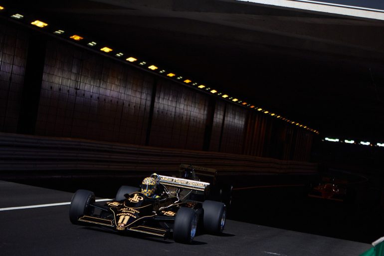 Lotus 91 exiting tunnel