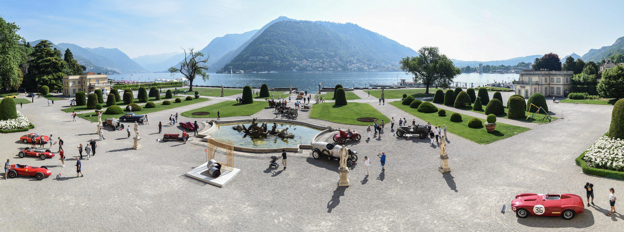 Panoramic shot of the Fuori Concorso at Villa Olmo