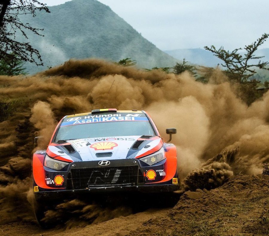 Thierry Neuville's Hyundai i20N Rally1 Hybrid during Rally Kenya