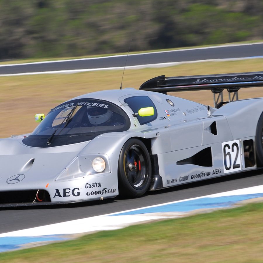 Rob Sharrard in the Sauber Mercedes. Ian Welsh Photo.