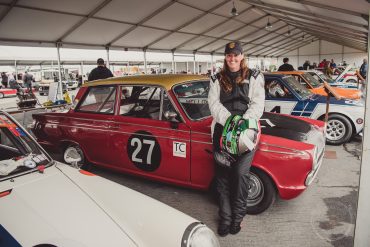 Deborah Briscoe and her 1965 Ford Cortina