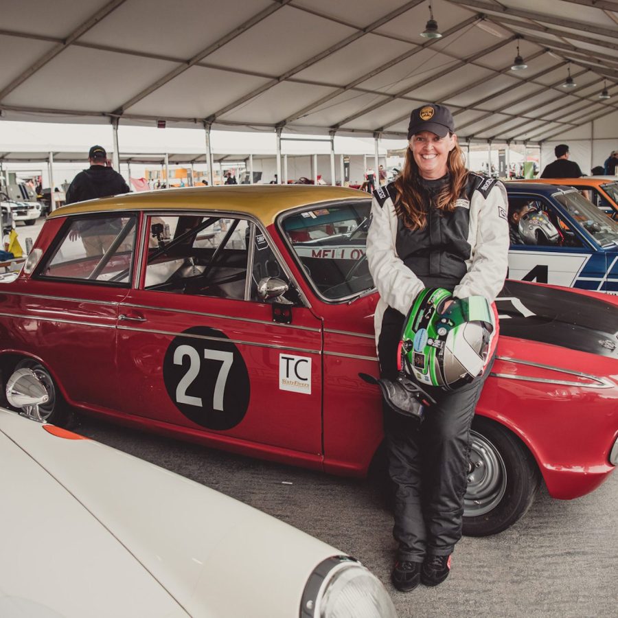 Deborah Briscoe and her 1965 Ford Cortina