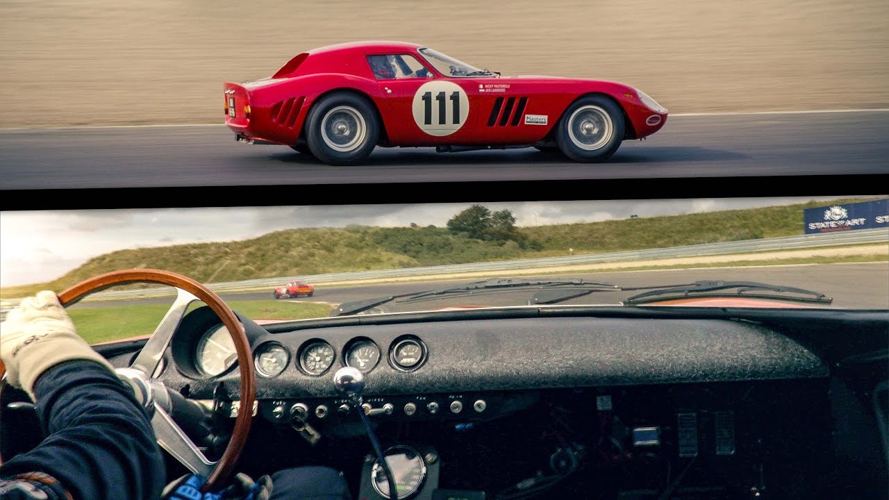 Onboard A Howling A Ferrari 250 GTO At Zandvoort Circuit