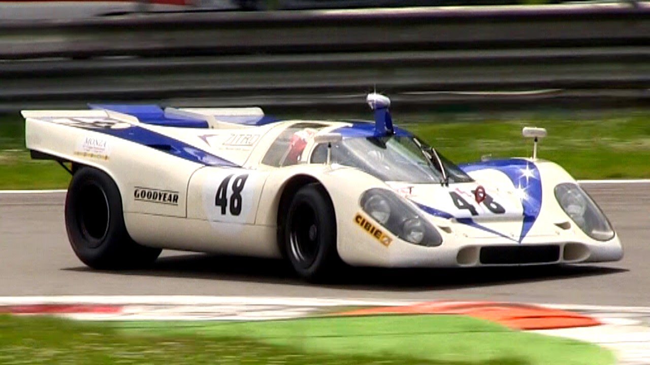 1969 Porsche 917 In Action At The Monza Circuit