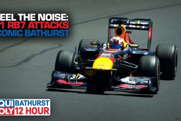 2011 Red Bull RB7 F1 Car Attacks Mount Panorama Circuit At Bathurst