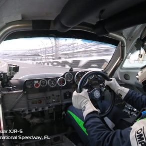 Jaguar XJR-5 Chasing A Porsche 962 At Daytona