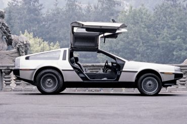 Side view of DeLorean DMC-12