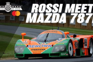 Valentino Rossi Drives The Le Mans Winner Mazda 787B At The Goodwood Festival Of Speed