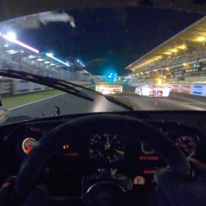 Porsche 935 Flat Out At The Iconic La Sarthe Circuit At Night