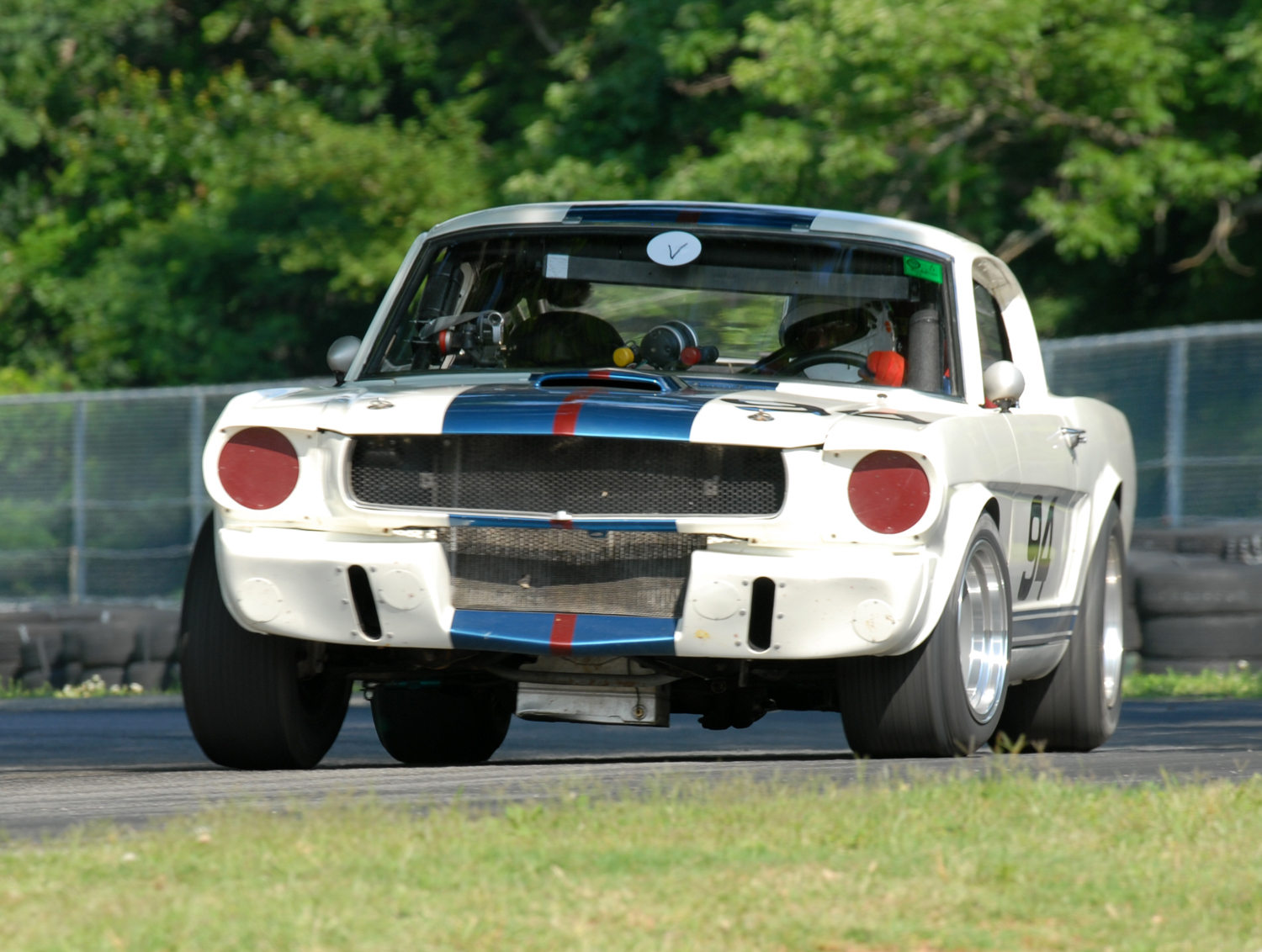 Brian Kennedy powers out of the Oak Tree turn in his 1966 Shelby GT350.