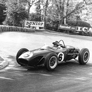 Jim Clark, in his Lotus 18-37 during the 1961 Pau race