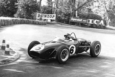 Jim Clark, in his Lotus 18-37 during the 1961 Pau race