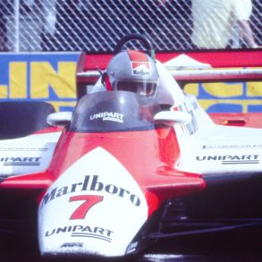 John Watson drove his McLaren-Ford from 17th to the win.