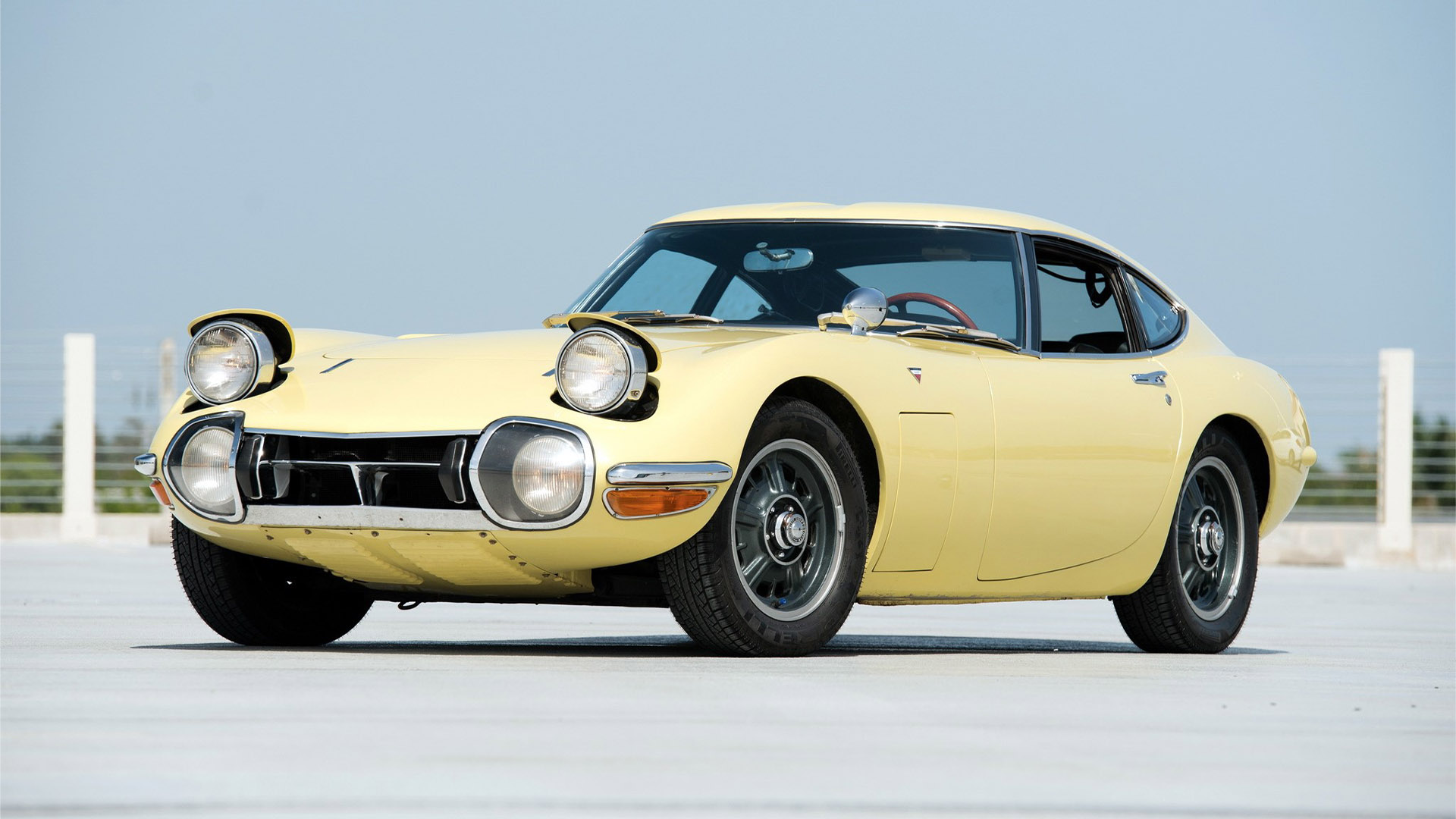 Yellow Toyota 2000 GT 1967