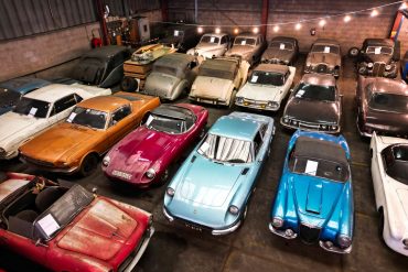 Cars belonging to the Palmen collection are displayed in a warehouse in Dordrecht REUTERS