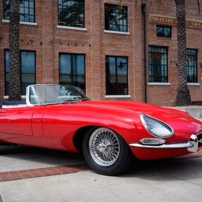 red Jaguar E-Type