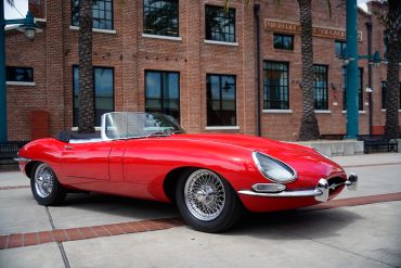 red Jaguar E-Type