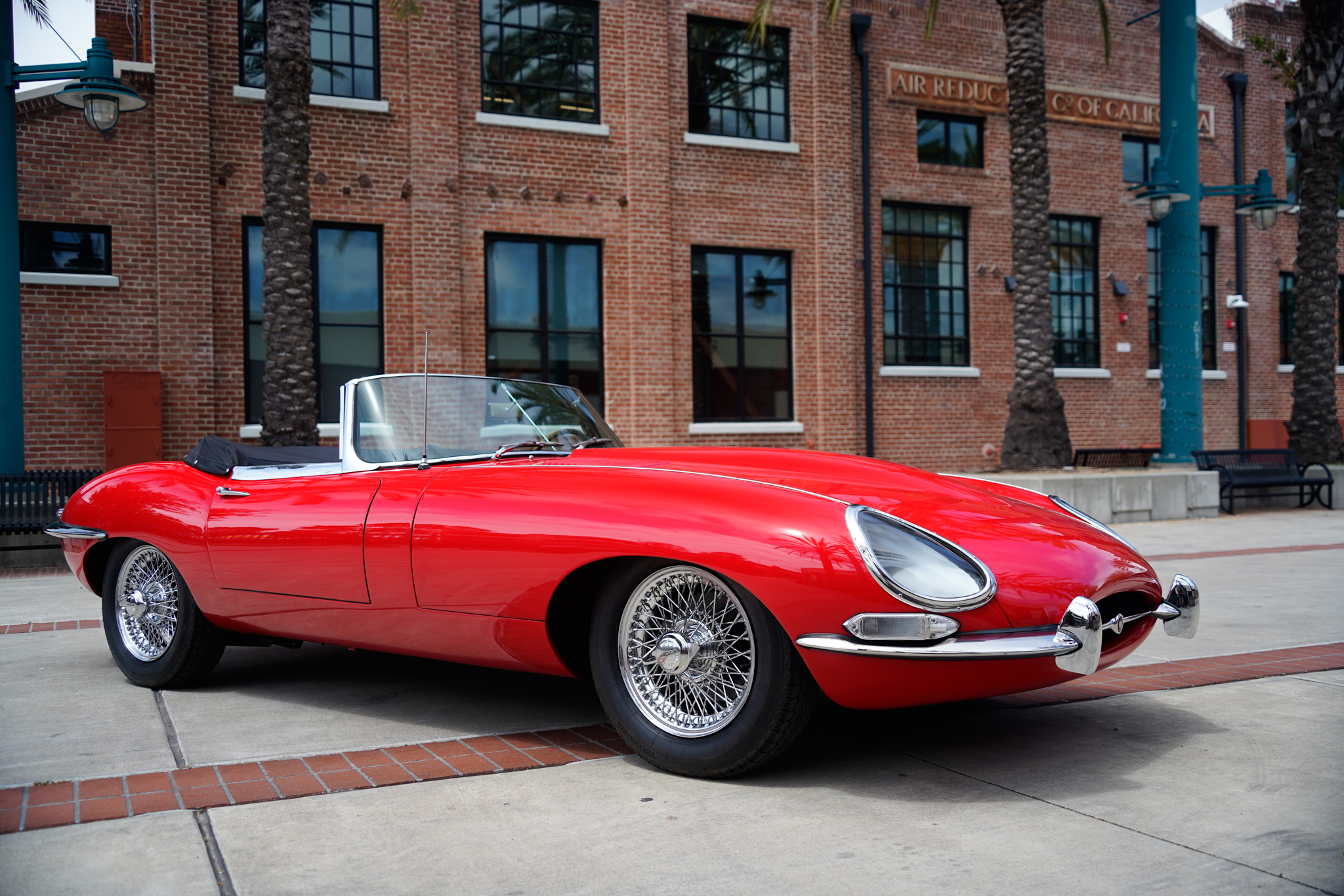 red Jaguar E-Type